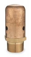 4NU79 Vacuum Breaker, 3/4 In, MNPT, Brass, 150 psi