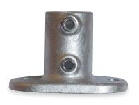 4NXW1 Railing Base Flange, Pipe Size 1 1/2 In