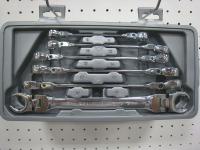 4NZJ8 Flare Nut Wrench Set, 6 Pt, 9-21mm, 6 Pc