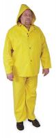 4PCH3 Rain Jacket with Hood, Yellow, S