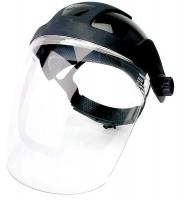 4PE36 Ratchet Faceshield Assembly, Black, 8x8in.