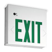 3GA44 Exit Sign w/ Bttry Back Up, 0.56W, Green