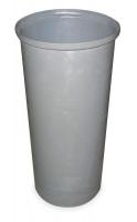 4PGR6 Round Container, Gray, 44 3/8 Qt