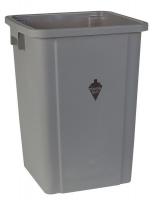 4PGT2 Square Container, Gray, 23 G