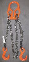 4PGW3 Chain Sling, G80, Adj Link, Aly Stl, 6 ft L