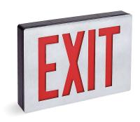 5TP21 Exit Sign w/ Battery Back Up, 1.3W, Red, 2