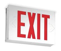 4PH13 Exit Sign, 3.8W, Red, 1 or 2