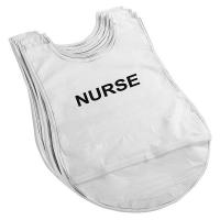 4PHW2 Hospital Staff ID Vest, White, Universal