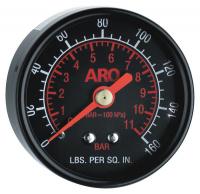 4PJP8 Pressure Gauge, 1.5 In Dial, 0 to 150 PSI