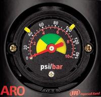 4PJV1 Pressure Gauge, 1.5 In Dial, 0 to 150 PSI