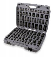 4PJW6 Impact Socket Set, Combo, 3/8 &amp; 1/2 Dr, 86Pc