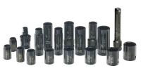 4PJY5 Impact Socket Set, 1/2 Dr, 6 Pt, 18 Pc