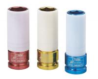 4PJY6 Impact Socket Set, 1/2 In Dr, 6 Pt, 3 Pc