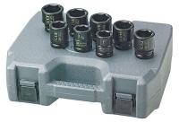 4PJZ1 Impact Socket Set, 3/4 Dr, 6 Pt, 8 Pc