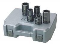 4PJZ4 Impact Socket Set, 1 In Dr, 6 Pt, 5 Pc