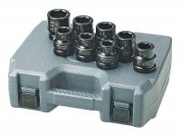 4PJZ5 Impact Socket Set, 1 in. Dr, 6 Pt, 8 Pc