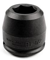 4PKA8 Impact Socket, 1 1/2 Dr, 6 Pt, Std, 5 In