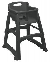 4PLW3 Youth High Chair, Black