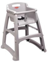 4PLW1 Youth High Chair, Platinum, Include Wheels