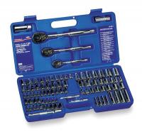 4PM18 Socket Set, 1/4, 3/8, 1/2 Dr, 89 Pc