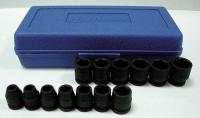 4PRC1 Impact Socket Set, 3/8 Dr, 6 Pt, mm, 12 Pc