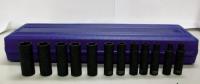 4PRD4 Impact Socket Set, 1/4 Dr, 6 Pt, Deep, 14 Pc