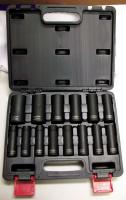 4PRG5 Impact Socket Set, 1/2 Dr, 6 Pt, Deep, 14 Pc