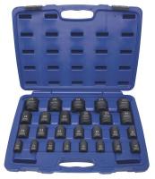 4PRG6 Impact Socket Set, 1/2 Dr, 6 Pt, Std, 26 Pc