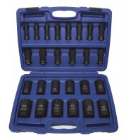 4PRG7 Impact Socket Set, 1/2 Dr, 6 Pt, Deep, 26 Pc