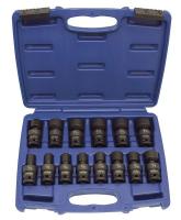 4PRH5 Impact Socket Set, Univ, 1/2 Dr, Std, 14 Pc