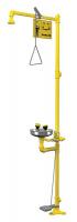 4R971 Drench Shower With Face/Eyewash, Yellow
