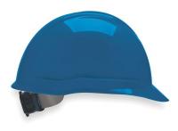 4RB43 Hard Hat, FrtBrim, Slotted, 4Rtcht, Blue