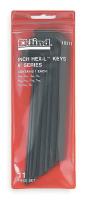 4RB76 Hex Key Set, 5/64 - 3/8 In., L-Shaped, Long