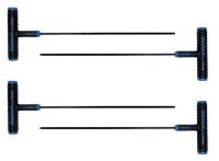 4RB99 Ball End Hex Key, T, 10mm, 9 in. L, PK2