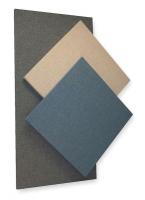 4RC05 Acoustic Panel, Fabric, Blue, 8 sq. ft.