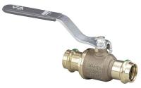 4RCG7 Bronze Ball Valve, Press, 1-1/2 In