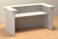 4RGF3 Non Wired Workstation, Reception 1, Gray