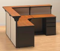 4RGF5 Non Wired Workstation, Recep 2, Charcoal