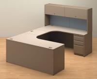 4RGK1 Workstation, U-Shape, Width 72 In, Taupe
