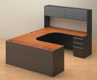 4RGK2 Workstation, U-Shape, Width 72 In, Charcoal