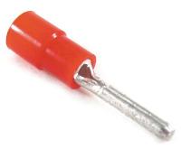 4RHE8 Pin Terminal, Red, Brazed, 22-18, PK100