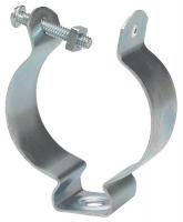 4RHZ6 Conduit Clamp, Screw On, 2 In, Steel