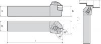 4RLF7 External Turning Holder, TCLNL20-5D