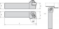 4RLN6 External Turning Holder, TTJNL16-3D