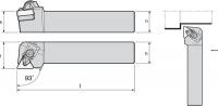 4RLG4 External Turning Holder, TTJNR12-3B