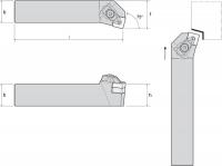 4RLL1 External Turning Holder, TSKNL16-4D