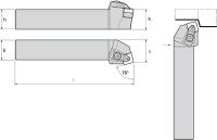 4RLL9 External Turning Holder, TSRNL20-6D