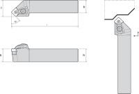 4RLN1 External Turning Holder, TSSNR16-4D