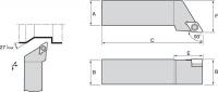 4RMC1 External Turning Holder, SDJCL08-3A