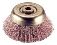 4RPR8 Crimp Wire Cup Brush, 3In, 5/8-11